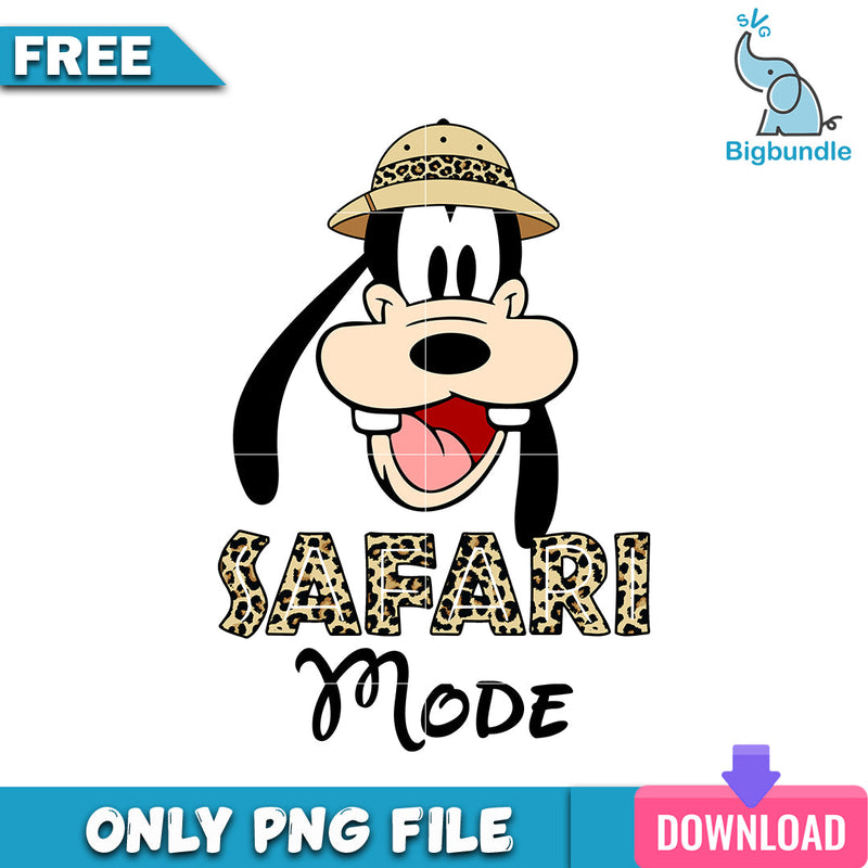 Goofy safari mode png, disney png, Digital download.