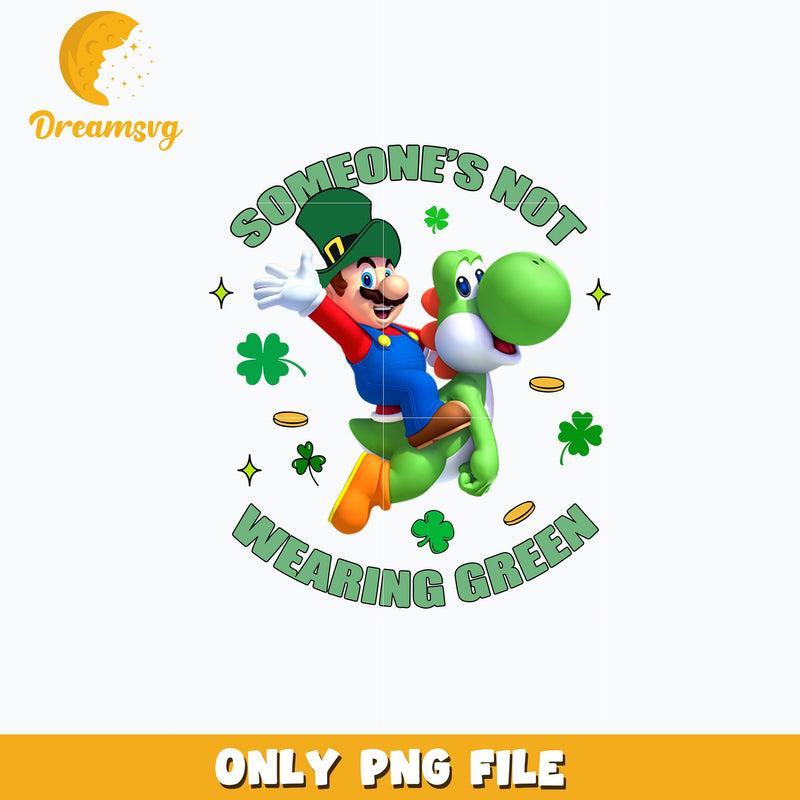 Mario someones not st. patricks day Png