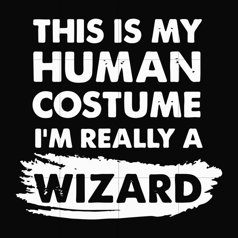 This is my human costume I'm really a wizard svg, png, dxf, eps digital file HWL21072039