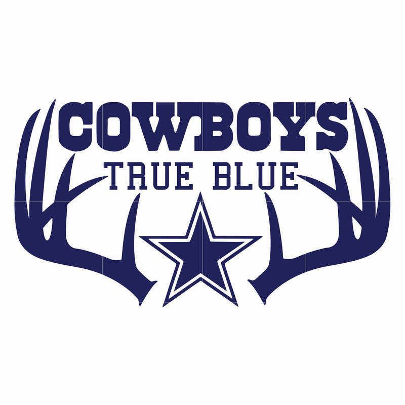 Cowboys true blue, svg, png, dxf, eps file NFL0000117