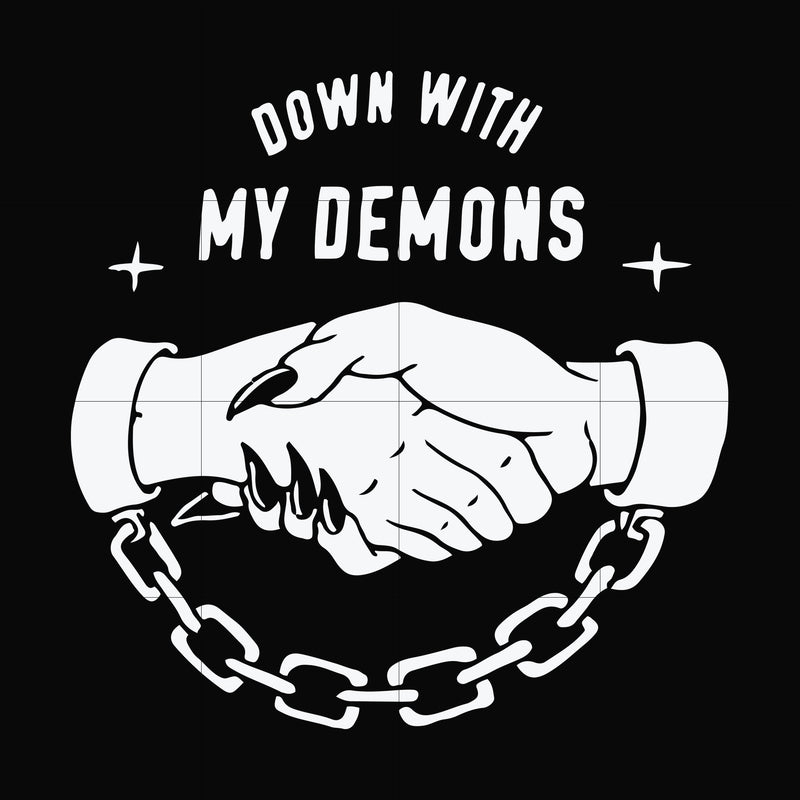 Down with my Demons svg, png, dxf, eps file FN000697