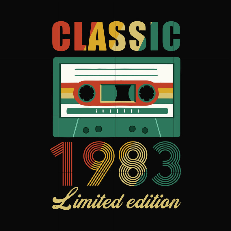 Classic 1983 limited edition svg, png, dxf, eps digital file NBD0055