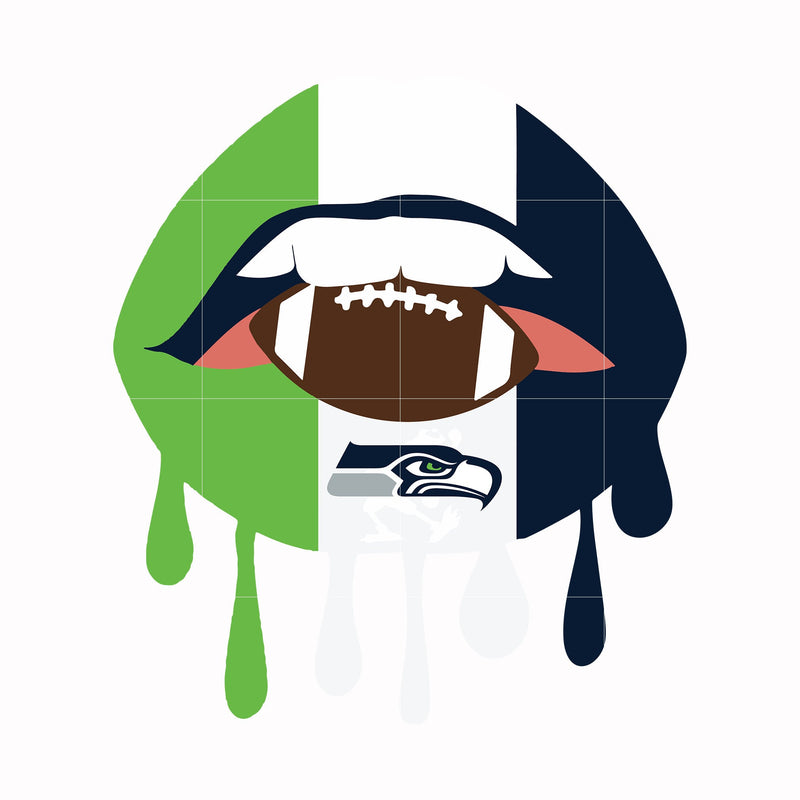 Seahawks lips, svg, png, dxf, eps file NFL0000135