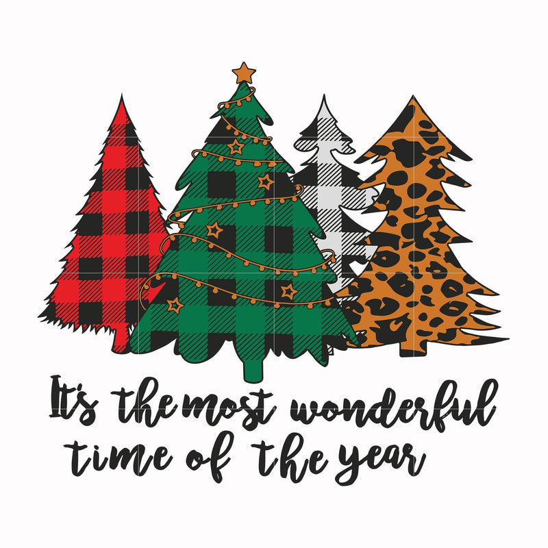 It's the most wonderful time of the year Pine svg, png, dxf, eps digital file NCRM0158