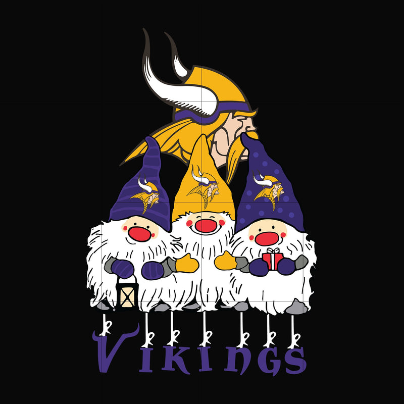 Gnomes Minnesota Vikings svg, Gnomes svg, Vikings svg, png, dxf, eps digital file NNFL0307018