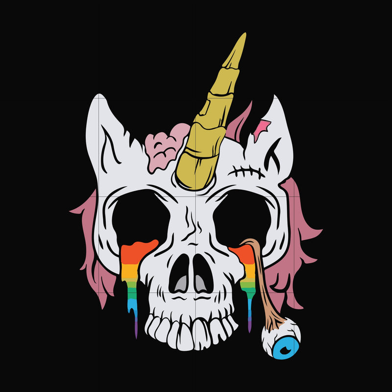 Unicorn Skull svg, png, dxf, eps digital file HWL21072022