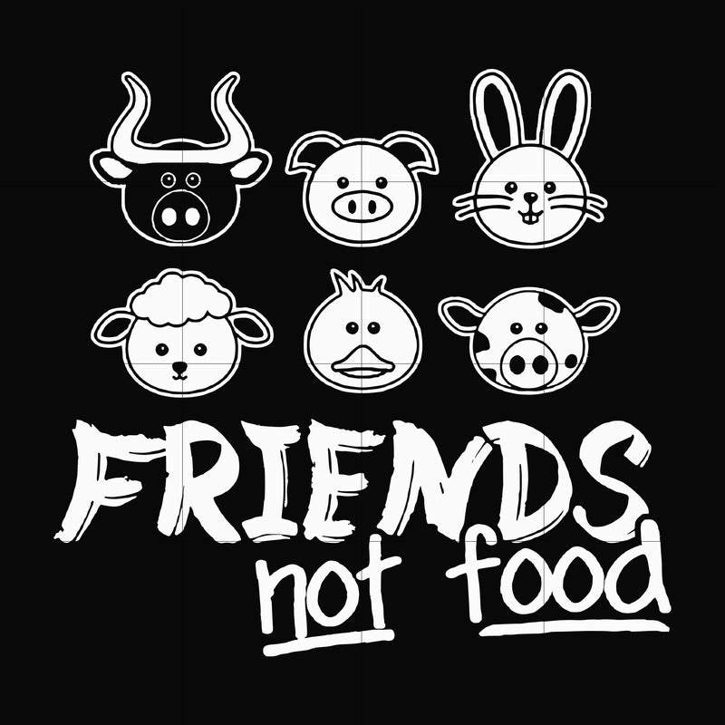 Friends not food svg, png, dxf, eps file FN00094