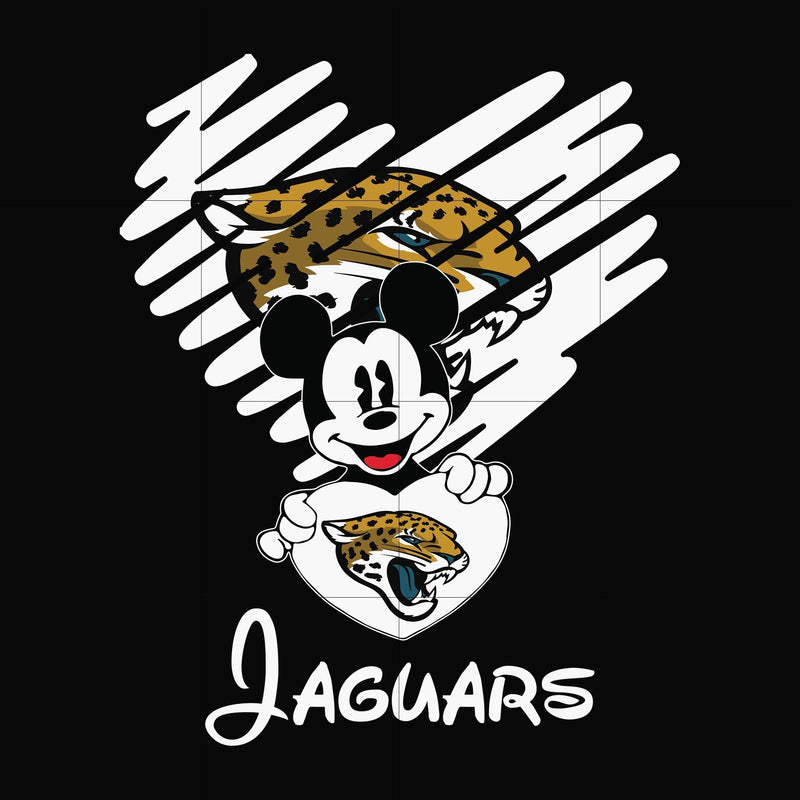 Jacksonville Jaguars heart svg, png, dxf, eps digital file NNFL0056