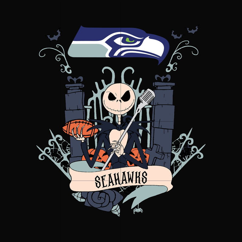 Seahawks Jack Halloween svg, png, dxf, eps digital file HLW0321