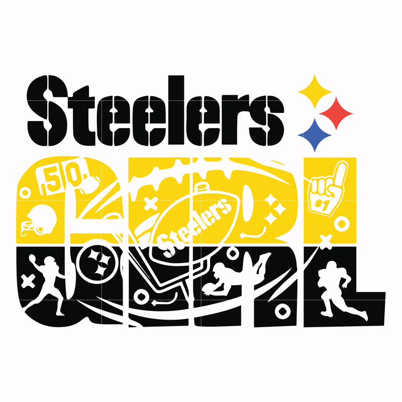 Steelers girl, svg, png, dxf, eps file NFL0000177