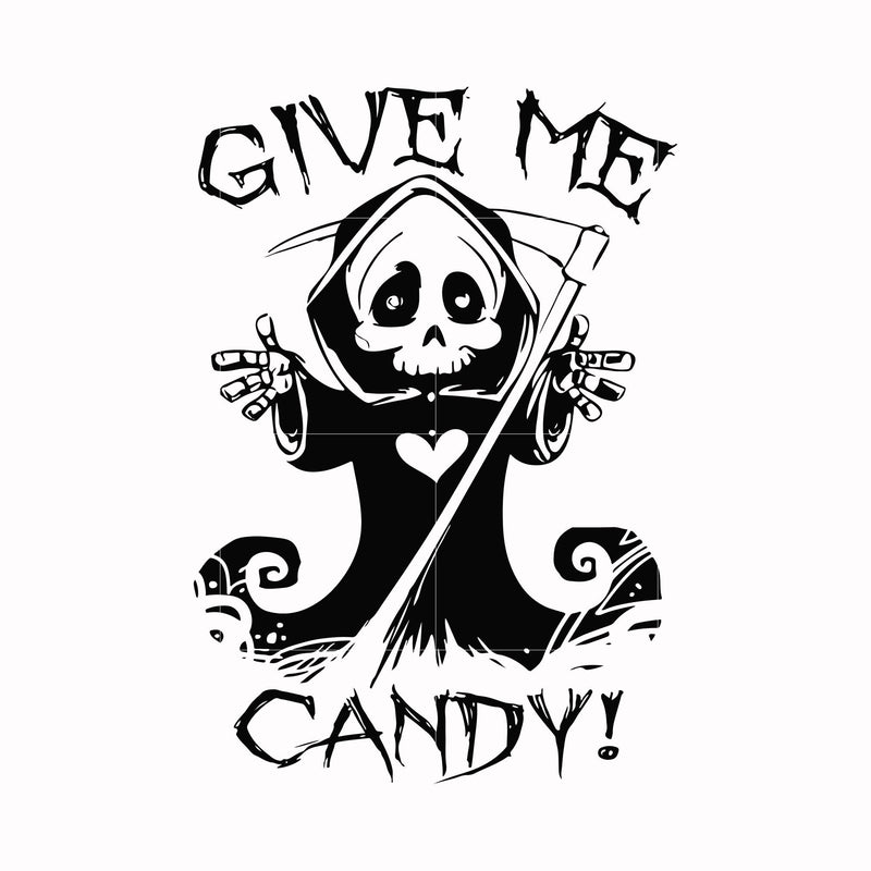 give me candy svg, halloween svg, png, dxf, eps digital file HLW0012