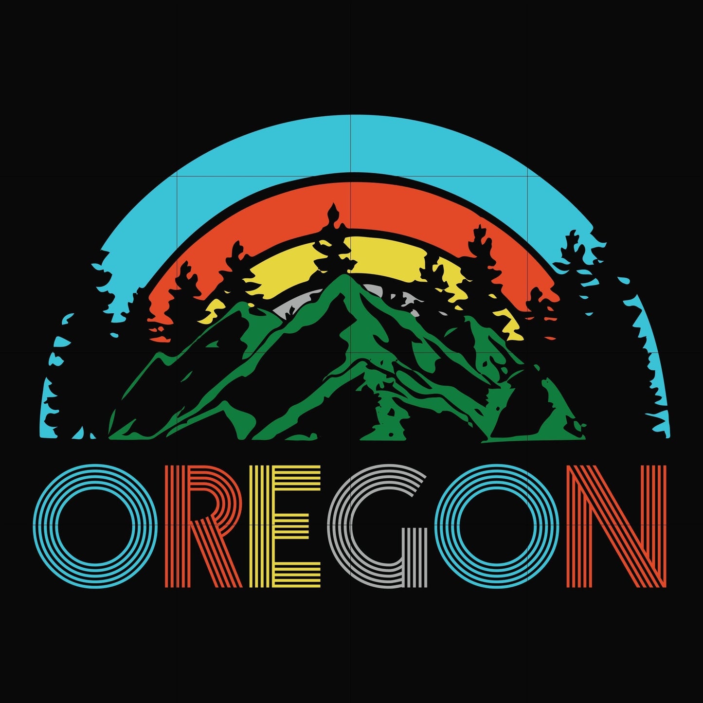 Oregon svg, camping svg, png, dxf, eps digital file CMP101