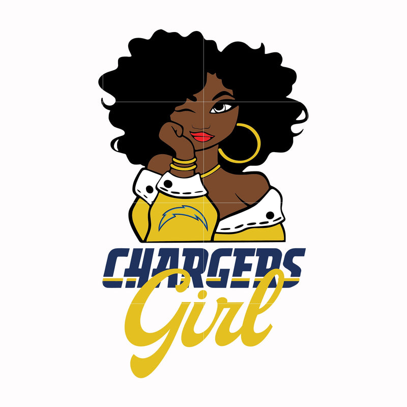 Chargers Girl svg, png, dxf, eps digital file NNFL06070010