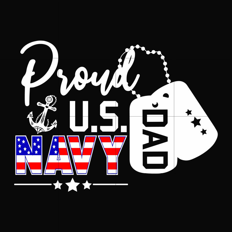 Proud dad U.S Navy svg, png, dxf, eps, digital file TD79
