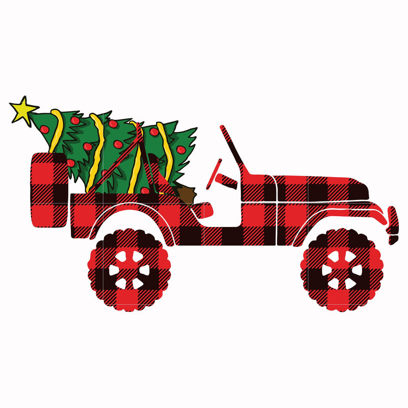 Christmas Tree jeep svg, png, dxf, eps digital file NCRM1607207