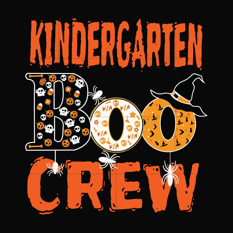 Kindergarten boo crew svg, halloween svg, png, dxf, eps digital file HLW2007208