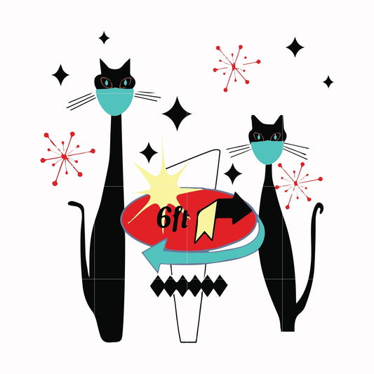 Black cat Corona svg, png, dxf, eps digital file TD27072030