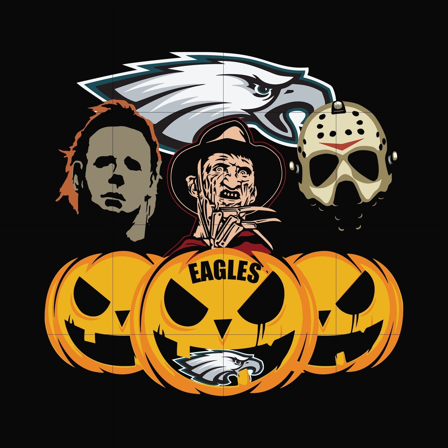 Eagles svg, png, dxf, eps digital file HLW0205