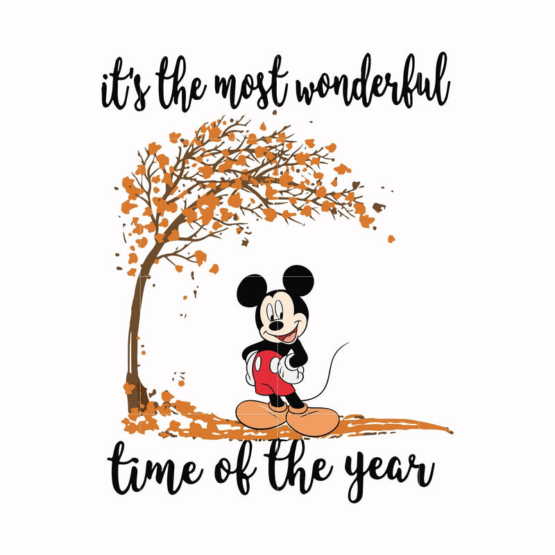 It's the most wonderful time of the year Mickey svg, png, dxf, eps digital file NCRM0157