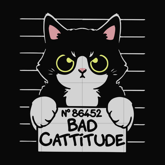 Bad Cattitude svg, png, dxf, eps digital file TD29072028