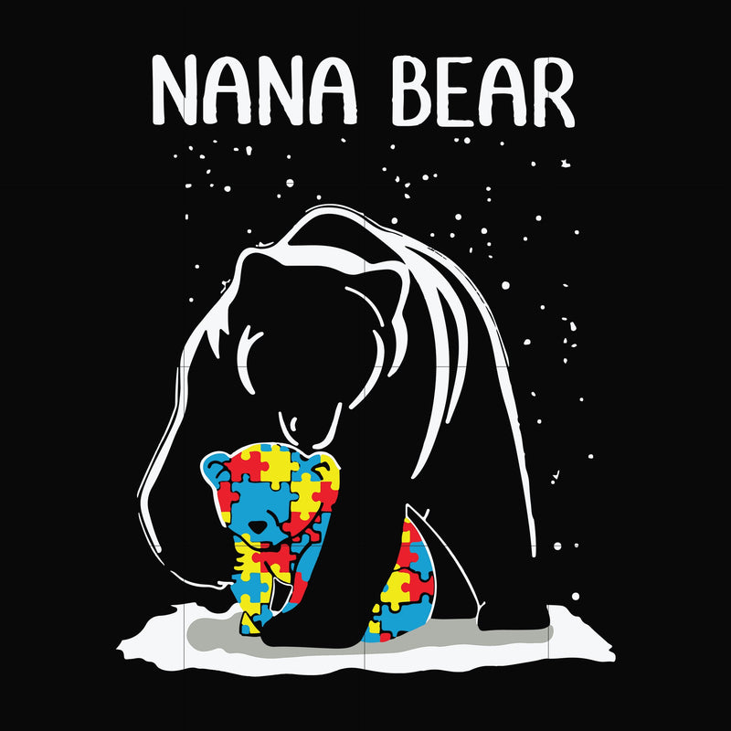 Nana bear svg, png, dxf, eps file FN000175