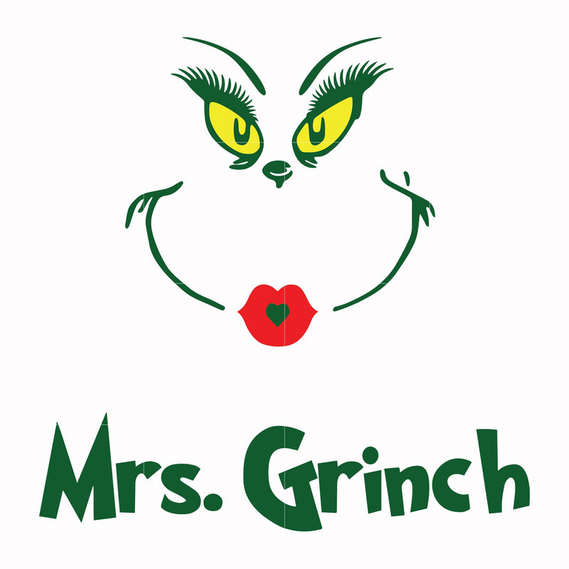 Mrs. Grinch svg, png, dxf, eps file DR00039