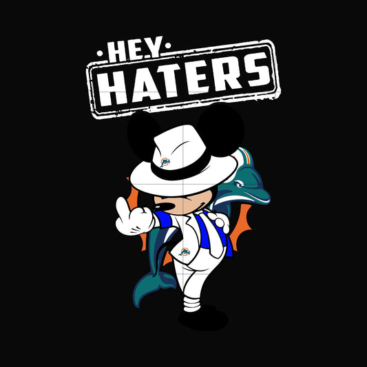 Hey haters Dolphins svg, png, dxf, eps digital file HLW0239