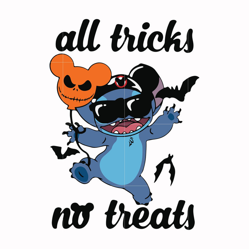 All tricks no treats svg, halloween svg png, dxf, eps digital file HWL20072017