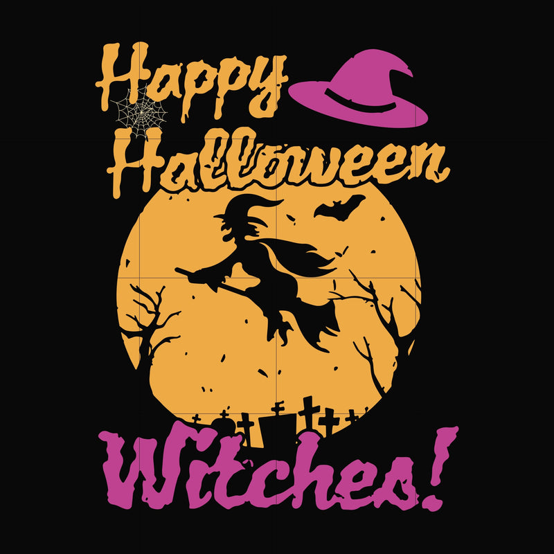 Happy halloween witches svg, png, dxf, eps digital file HLW2107210