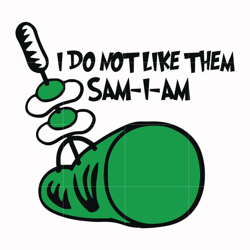 I do not like them sam-I-am svg, png, dxf, eps file DR000123