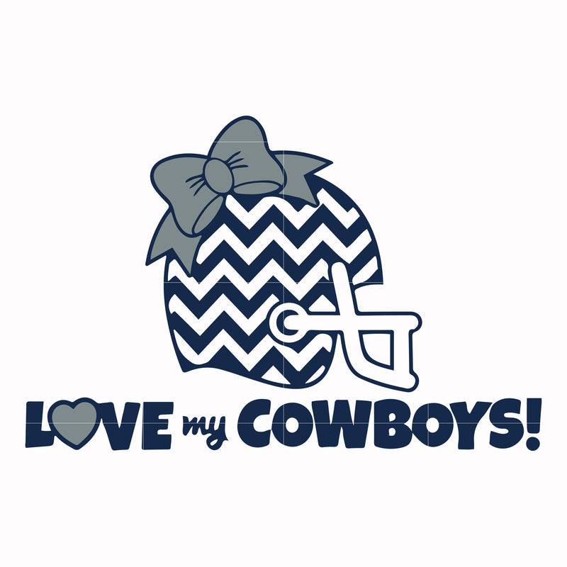 Love my Cowboys, svg, png, dxf, eps file NFL000096