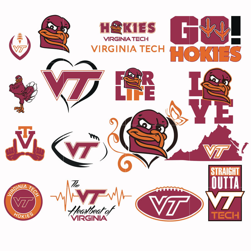 Virginia Tech Hokies svg, png, dxf, eps file NCAA0000323