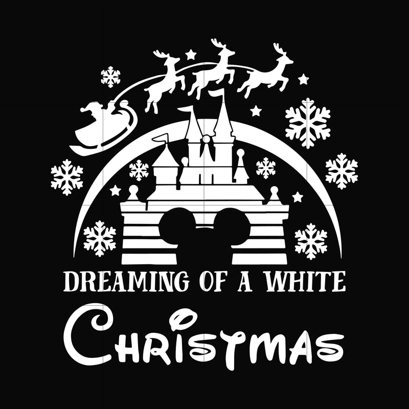 Dreaming of a white christmas svg, png, dxf, eps digital file NCRM0108