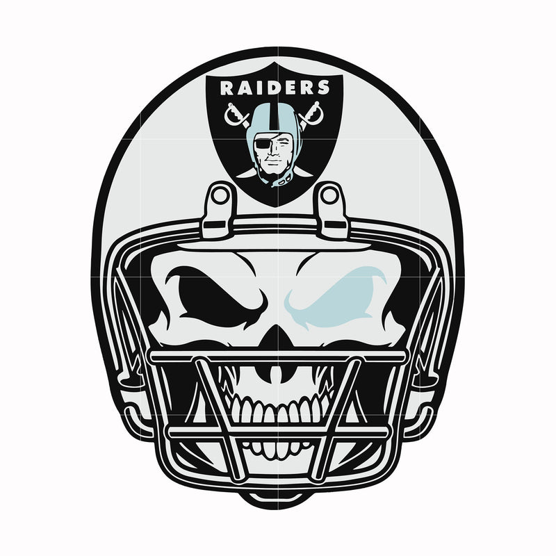 Las Vegas Raiders skull, svg, png, dxf, eps file NFL0000188