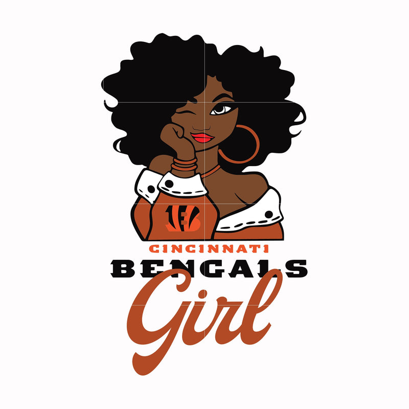 Gincinati Bencals Girl svg, png, dxf, eps digital file NNFL06070027