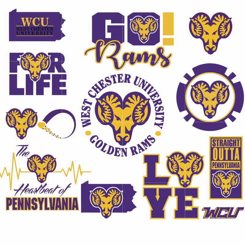 West Chester University svg, png, dxf, eps file NCAA0000340