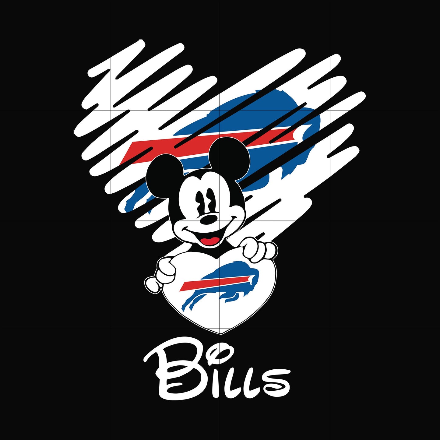 Bills heart svg, png, dxf, eps digital file NNFL0050