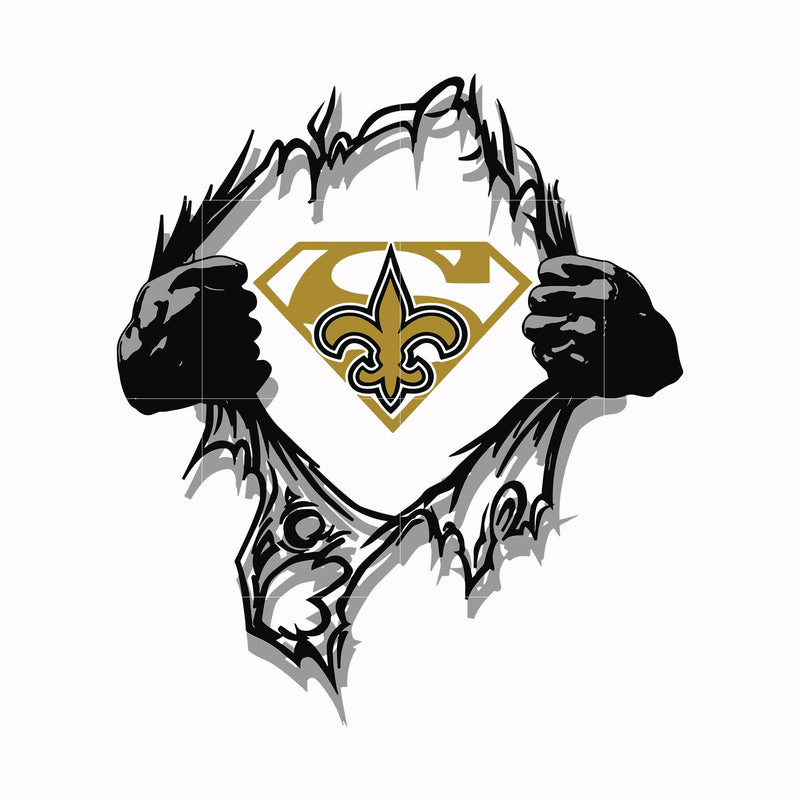 Saints superman, svg, png, dxf, eps file NFL000078