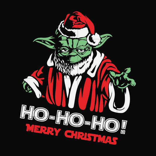 Ho ho ho Merry Christmas Yoda svg, png, dxf, eps digital file NCRM14072034