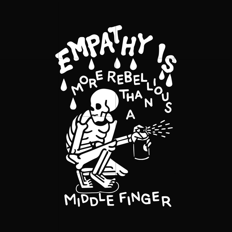 Empathy is more rebellous than a middle finger svg, png, dxf, eps, digital file HLW0036