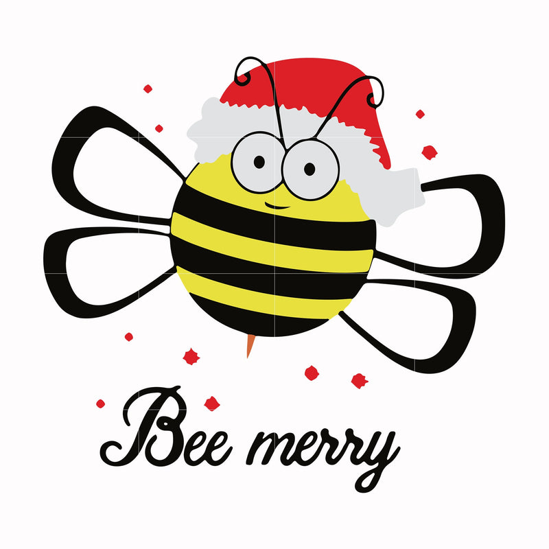 Bee merry svg, png, dxf, eps digital file NCRM14072027