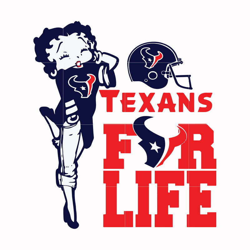 Houston Texans for life, svg, png, dxf, eps file NFL0000152