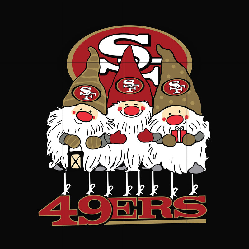 Gnomes San Francisco 49ers svg, Gnomes svg, 49ers svg, png, dxf, eps digital file NNFL0307023