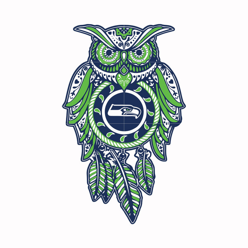 Seahawks owl, svg, png, dxf, eps file NFL0000132