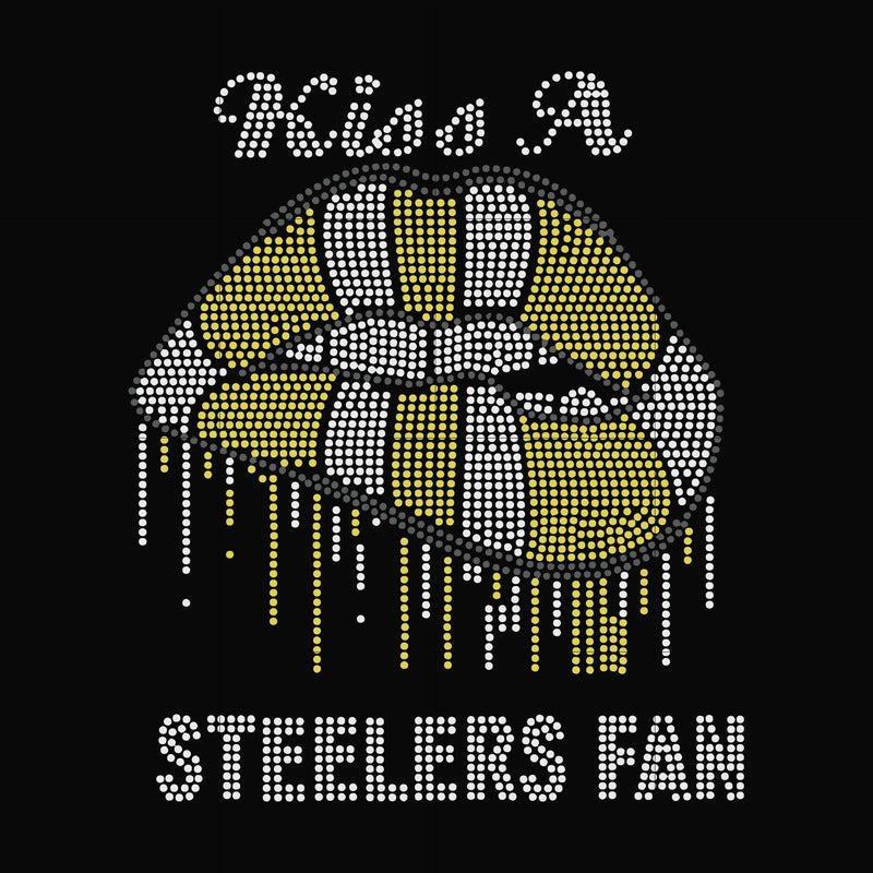 Kiss a Steelers fan, svg, png, dxf, eps file NFL0000171