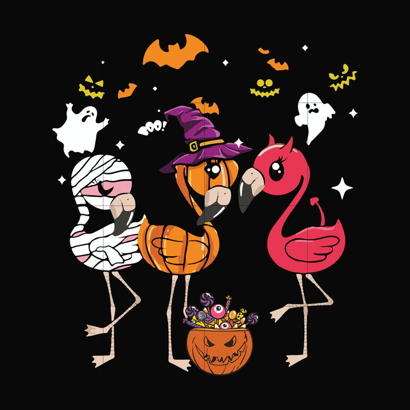 Flamingo halloween svg, png, dxf, eps digital file HLW2107213