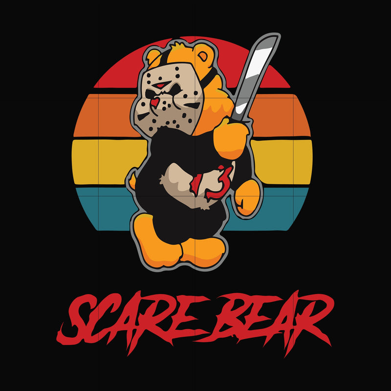 Scare bear svg, png, dxf, eps digital file HWL21072034