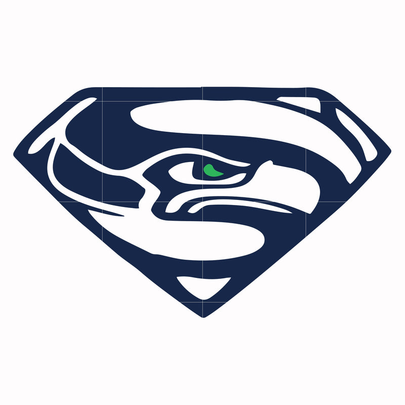 Seahawks superman, svg, png, dxf, eps file NFL0000137