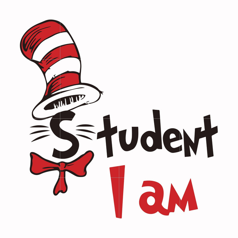 Student I am svg, png, dxf, eps file DR000129