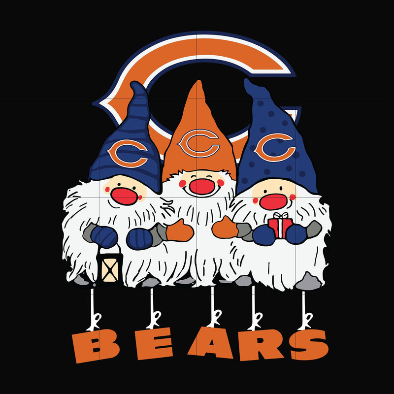 Gnomes Chicago Bears svg, Gnomes svg, Bears svg, png, dxf, eps digital file NNFL0307007